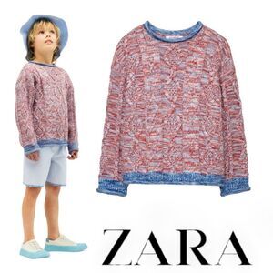 ZARA Kids | Multicolored | FLECKED CABLE KNIT SWEATER LIMITED EDITION
